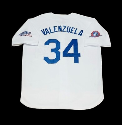#ad Fernando Valenzuela LA Dodgers Jersey 1981 World Series FernandoMania NEW