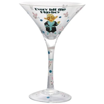 Westland Giftware 7 Inch Playboy Martini Glass 7 Ounce