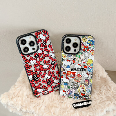 FOR IPHONE 14 PRO MAX 13 12 11 XR XS X 7 8 CARTOON HELLO KITTY PHONE CASE COVER