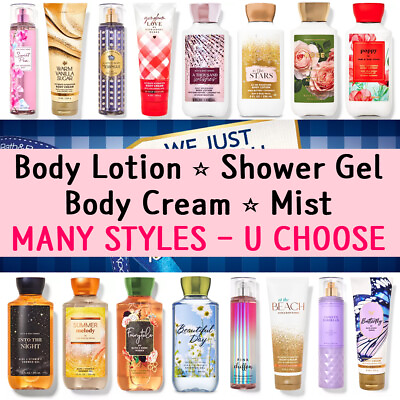 Bath and Body Works Body Lotion Cream Wash Mist Shower Gel Men U You Choose