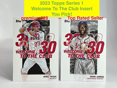 #ad 2023 Topps Series 1 WELCOME TO THE CLUB Insert Set YOU PICK Free Shipping