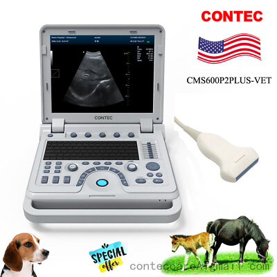 #ad VET pseudo Color B ultrasound ScannerPortable Animal doppler7.5Mhz LinearFDA