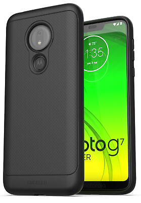 #ad For Moto G7 Power Case Thin Armor Slim Fit Flexible Grip Phone Cover Black