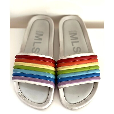 #ad Melissa Pride Slide On Slippers SZ: 9