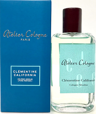 #ad ATELIER COLOGNE CLEMENTINE CALIFORNIA PURE PERFUME ABSOLUE 3.3 Oz 100 ml NEW