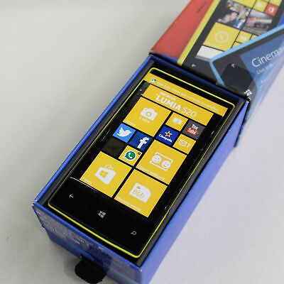#ad Nokia Lumia 520 Movistar Smartphone GSM Yellow NEW IN BOX