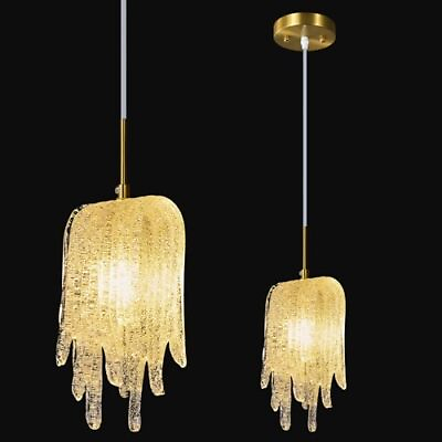 #ad Crystal Pendant Light Fixtures E12 Bulbs Modern Gold Pendant Lights Mini Gl...