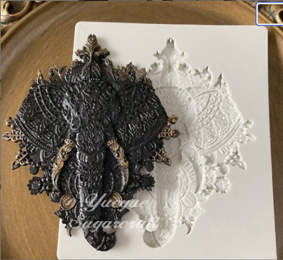 #ad elephant silicone mold food safe fondant chocolate clay resin FAST Free Ship