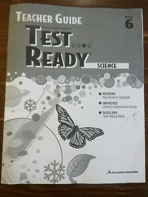 Curriculum Associates Science Test Ready Practice Workbook Teacher Guide Grade 6