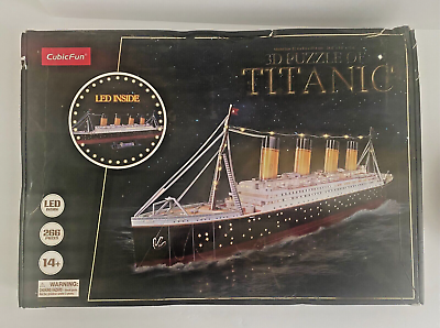 #ad NEW 3D PUZZLE CUBIC FUN: TITANIC L521h Titanic 266 pieces