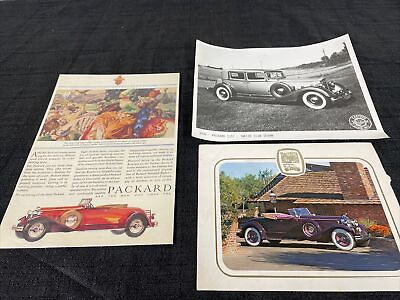 #ad 1930 Luxurious transportation ￼Packard Full Page Color Ad Lot Roadster￼ 1107