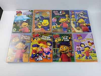Lot of 8 Sid the Science Kid DVDs Childrens Movies PBS Kids Jim Henson Animated