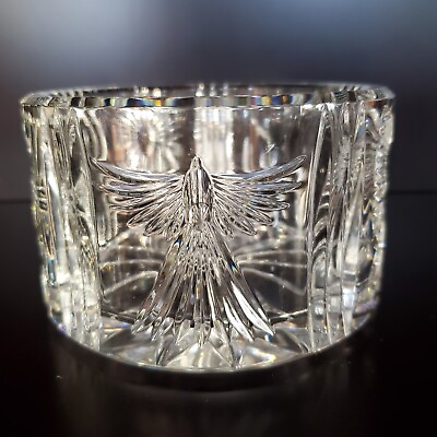 Waterford Crystal Millennium Wine Champagne Coaster 5 Wishes Candy dish Bowl