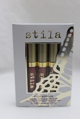Stila Stay All Day Liquid Lipstick in Nude Attitude Set 3 Shades New in Box