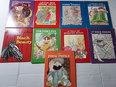 Troll Associates Book With Record Lot Of 9 The Frog Prince Rumpelstiltskin 1979