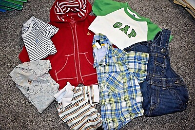 #ad D6 BABY GAP 12 18M Mixed Lot Hoodie Jacket Bodysuits Overalls Shirts Outfit Set