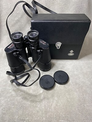 #ad Vintage Tasco 7x50 Lightweight Binoculars Model 306 372ft at 1000 w Case