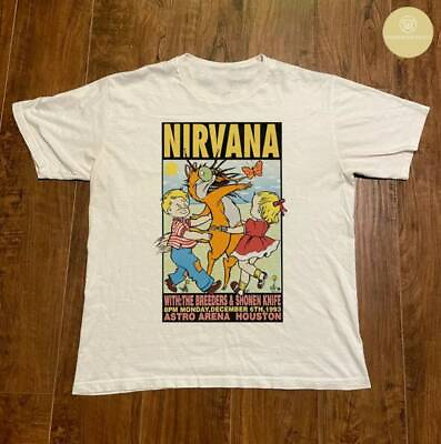 #ad NIRVANA 90#x27;s Vintage Concert Tour T Shirt