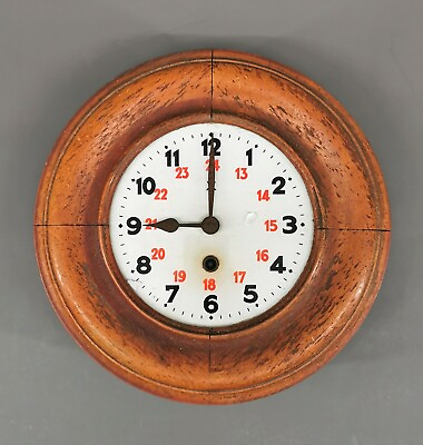 8920007 d Old Wall Clock Kontor Uhr To 1900 D30cm