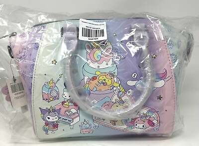 #ad Loungefly Hello Kitty amp; Friends Pastel Rainbow Ombre Satchel Purse Crossbody Bag