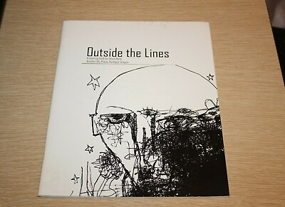 Outside The Lines Coloring Book by Jesse Reno 2006 SIGNED w Original Drawing