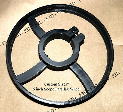 #ad #ad Custom Sizes Parallax 6quot; Inch Scope Wheel 3D Printed PCP AIRGUN Target FX
