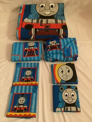 #ad Thomas the tank engine quilted bedding Set Vintage