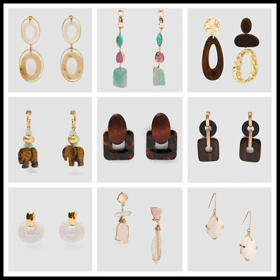 #ad Geometric Drop Earrings Crystal Statement Earrings Ear Dangle Studs Girl Jewelry