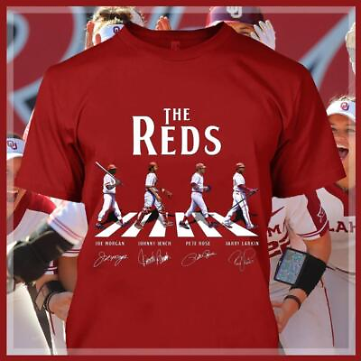 The Reds Abbey Road Cincinnati Reds Signatures Shirt MLB Champs Fan Gift S 3XL