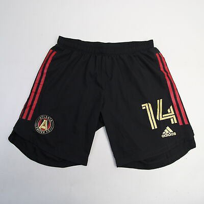 Atlanta United adidas Game Shorts Men#x27;s Black Red New