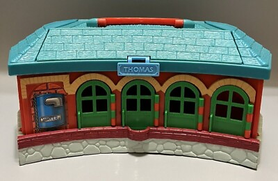 #ad #ad Thomas the Tank Train Engine Station Round House Take Along Learning Curve 2002