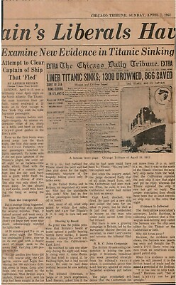 1963 quot;Examine New Evidence in Titanic Sinkingquot; RARE Newspaper Article 11.5x7quot;