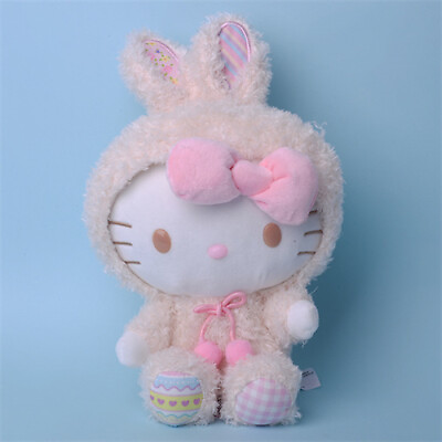 #ad 16CM Easter Hello Kitty Plush Toys Stuffed Pendant Soft Doll Backpack Keychain A