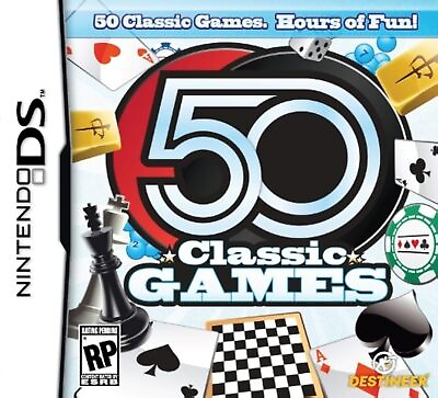 #ad 50 Classic Games For Nintendo DS DSi 3DS Board Games 3E