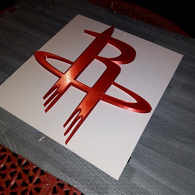 #ad NBA Houston Rockets 3D 12 Inch Logo. 3D Printed plastic logo sign.