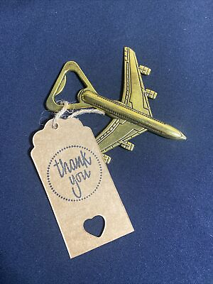 20PCS Airplane Bottle Opener Thank You for Wedding Guests Party Souvenirs
