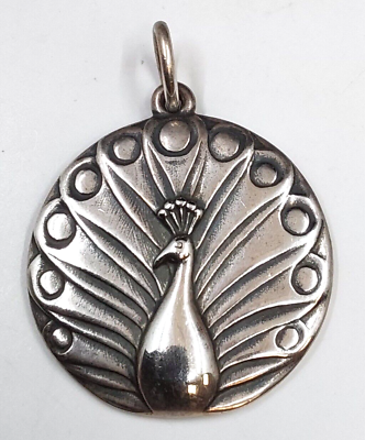 #ad James Avery 60 Year Anniversary Peacock Bird Pendant in Sterling Silver