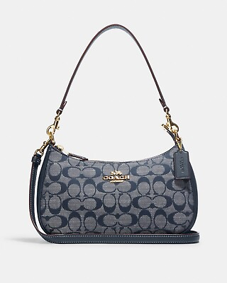 NWT COACH Women’s Teri Shoulder Bag In Signature Chambray