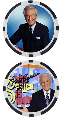 BOB BARKER THE PRICE IS RIGHT POKER CHIP ***SIGNED***