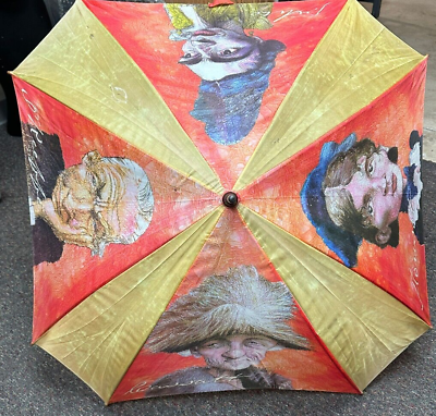 #ad #ad Luminary Graphics 2006 Mike Caplanis Umbrellas Set of 2 One Has Tiny Rip