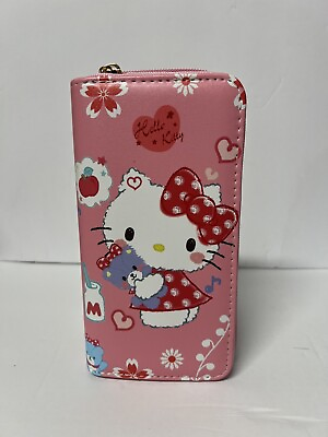 #ad Hello Kitty Zip Around Wallet 8x4