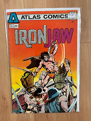 #ad Iron Jaw 1 Atlas Comics 7.0 E50 198