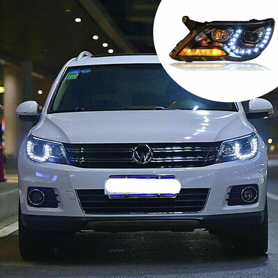 #ad For VW Tiguan 2010 2011 HID Headlight Assembly LED DRL yellow Turn Signal
