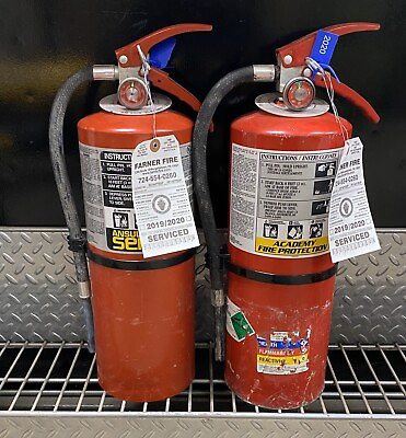 FIRE EXTINGUISHER 10lb ABC SCRATCH amp; DIrty SET OF 2