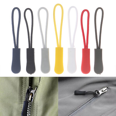20Pcs Zipper Pulls Replacement Backpack Clothes Zip Cord Puller Slider Outdo UB
