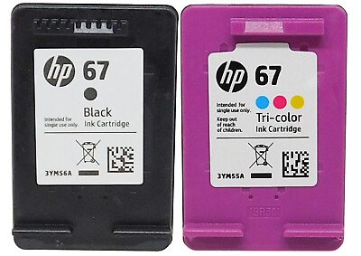 HP 67 Black Color Combo Ink Cartridges Genuine