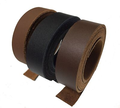 5 6 oz. Chrome Tanned Genuine Leather Strip Strap Blank 60 inches Plus 8 Widths
