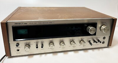 #ad PROJECT one Japan Wood Case Mark II Solid State AM FM Stereo Receiver WORKS
