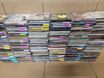 #ad Lot of 10 Assorted CDs MIX ALL Genres ArtworkCase RANDOM BUNDLE Wholesale Bulk