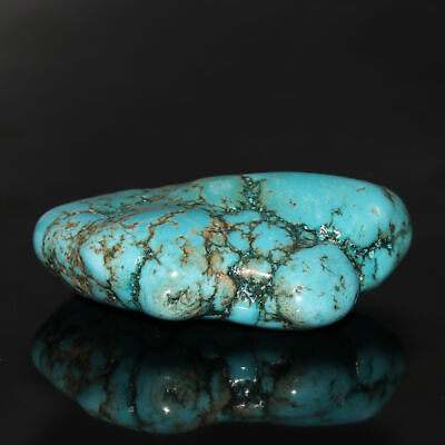 #ad 151.05 Ct. Natural Arizona Blue Turquoise Raw Polished Loose Gemstone